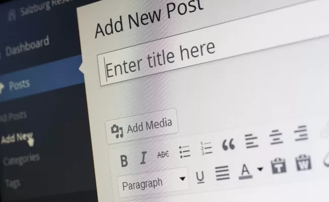 wordpress add new post